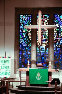 Altar area in the sanctuary