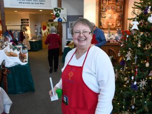 A scene from a former St. Mark's Christmas Bazaar