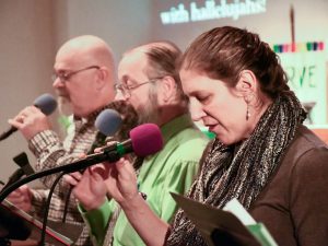 Worship band vocalists