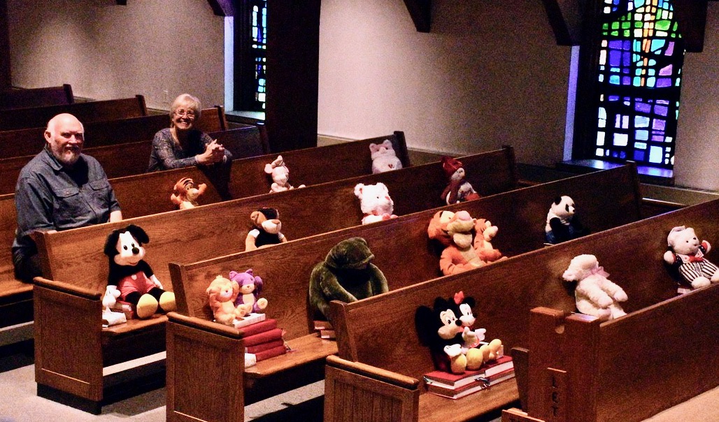 Bob and Cindy Maser with the critter congregation