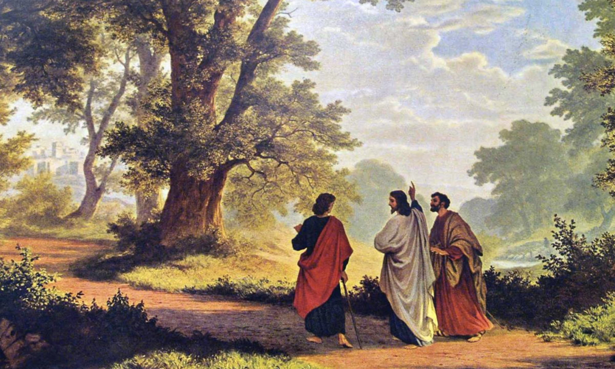 Road to Emmaus, by Robert Zund