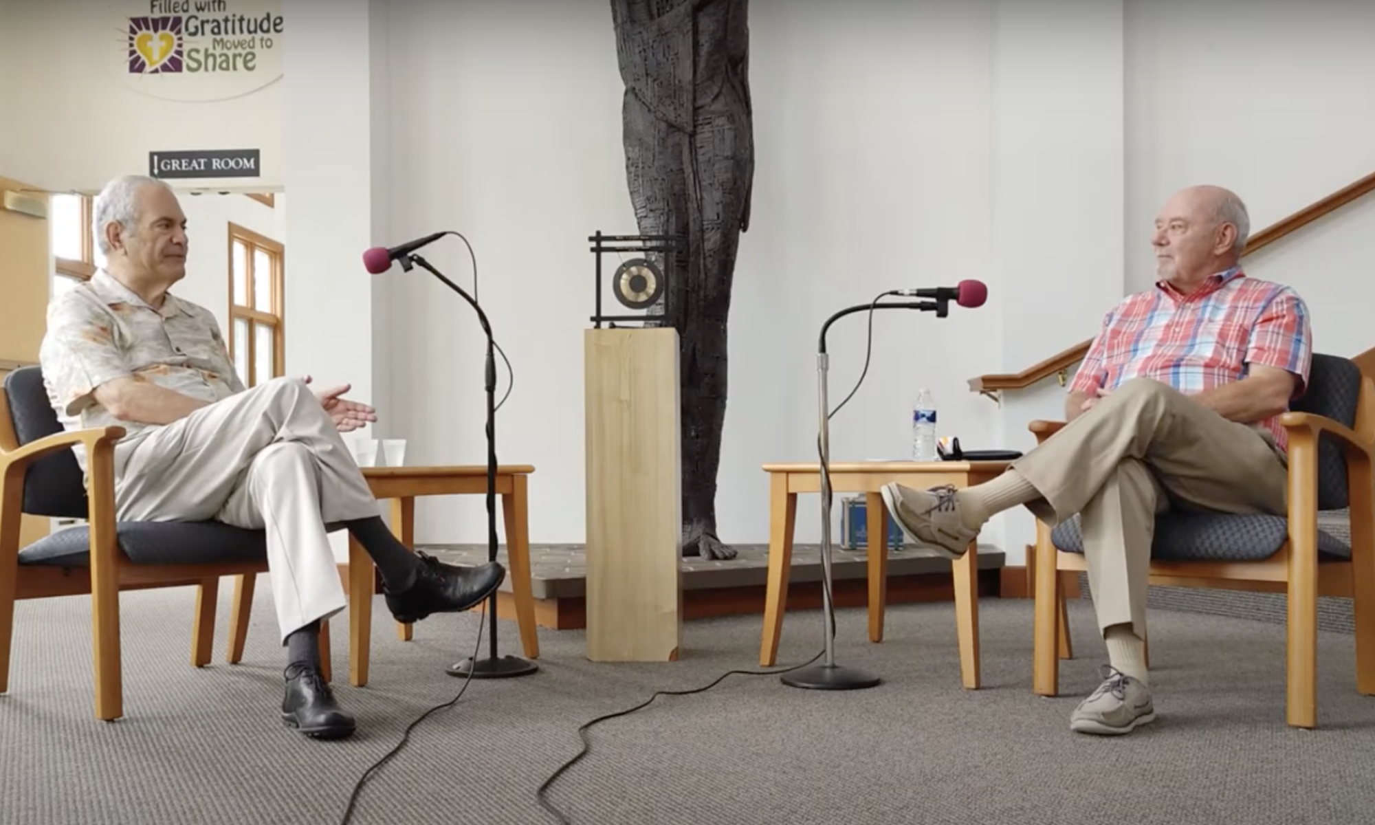 Rabbi Peter Grumbacher and Pastor David Mueller