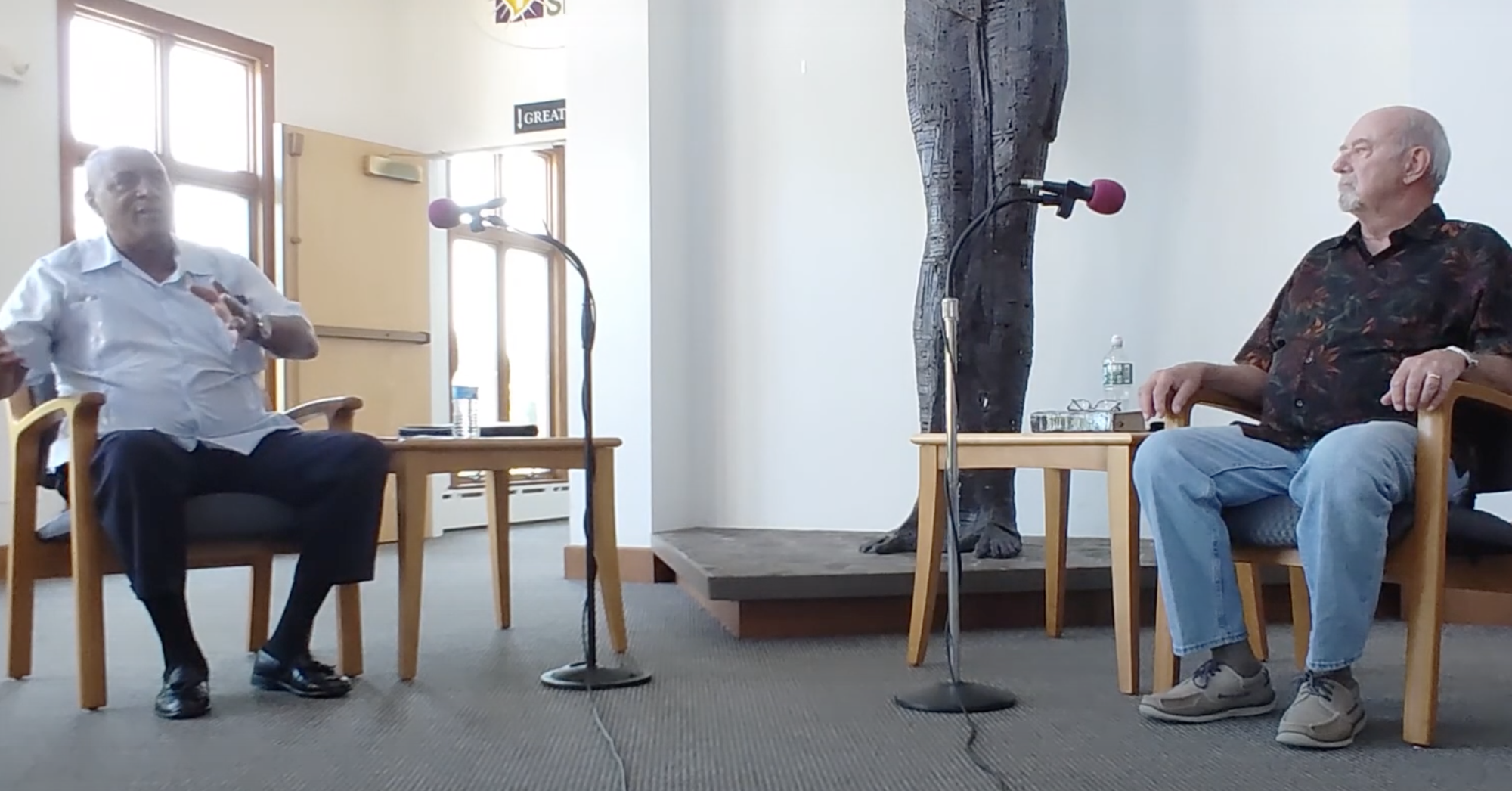 The Rev. Clarence Pettit and Interim Pastor David Mueller