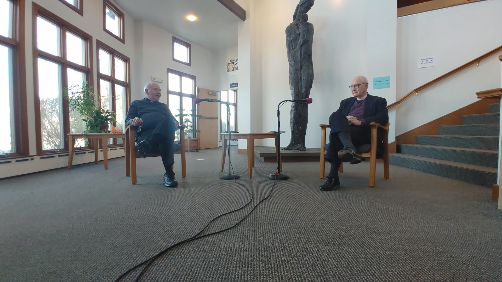 Interim Pastor David Mueller and the Very Rev. Bill Lane