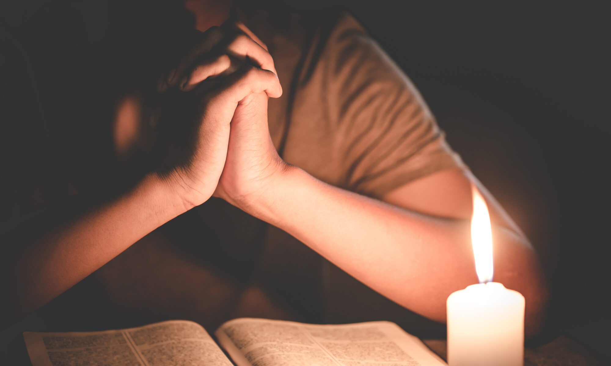 A person studying the Bible