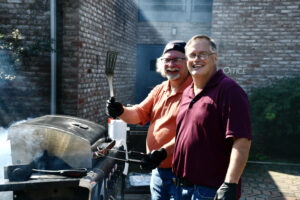 Grillmasters Dwight Novotny and Kevin Carr