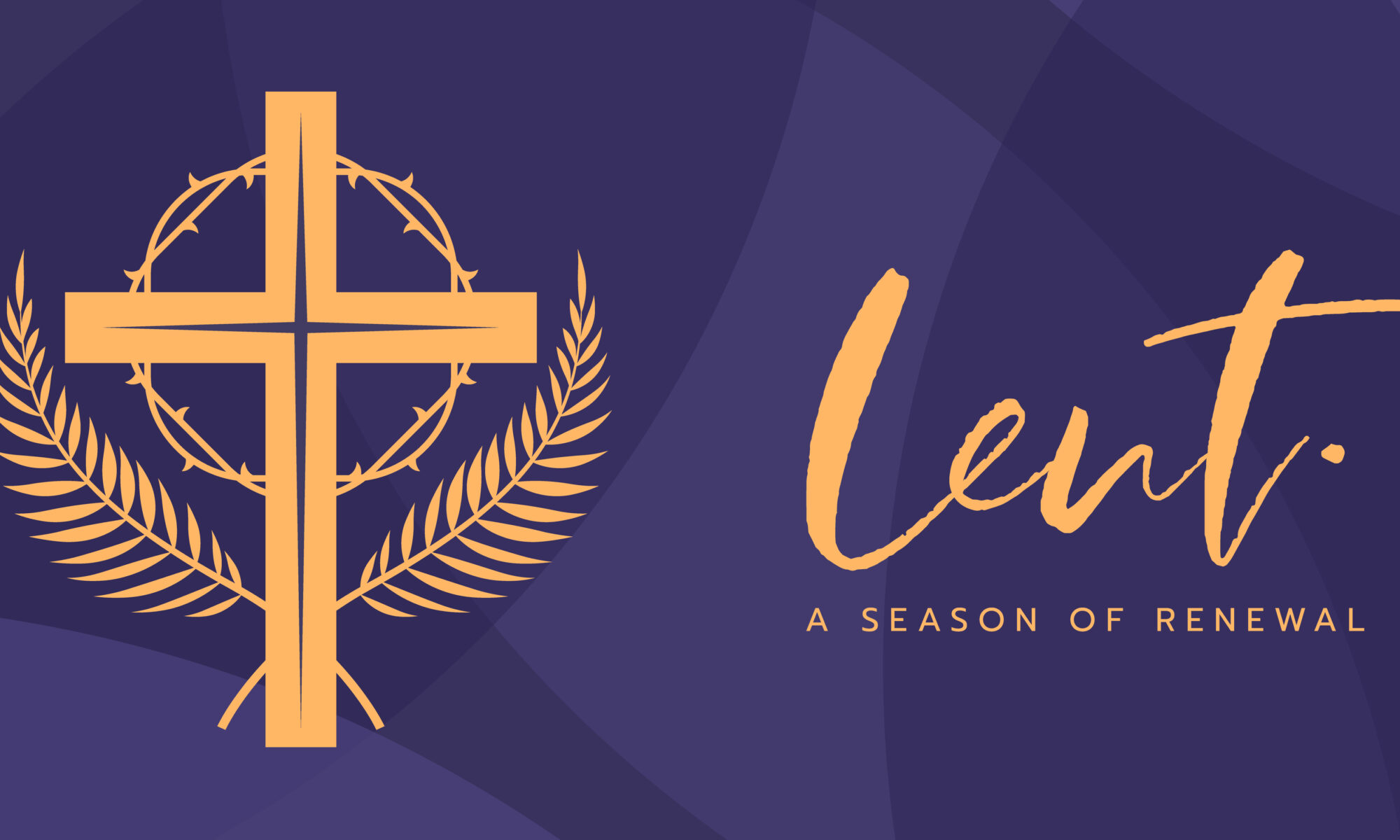 A graphic image that says: Lent, a season of renewal